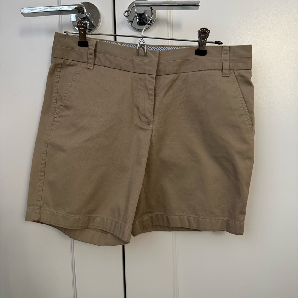 J. Crew Women's Chino Bermuda Shorts — Tan